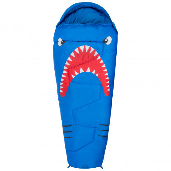 Load image into Gallery viewer, Highlander Mummy Slaapzak Shark 170 cm Polyester Blauw