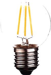 Afbeelding laden in galerijviewer, Enzo hp led kogel e27 1-10w 2200k filament helder - led7938