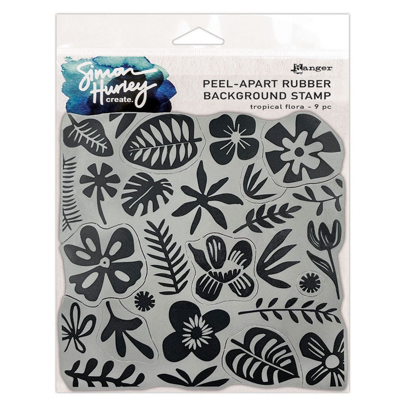 Load image into Gallery viewer, Ranger ink ranger • simon hurley create. background stamp tropical flora
