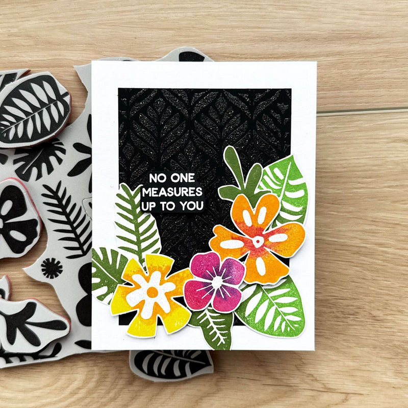 Load image into Gallery viewer, Ranger ink ranger • simon hurley create. background stamp tropical flora
