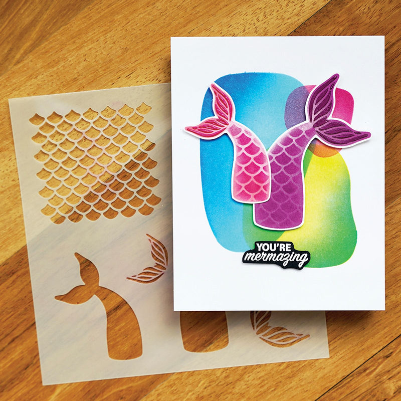 Load image into Gallery viewer, Ranger ink ranger • simon hurley create. stencil mermaid maker