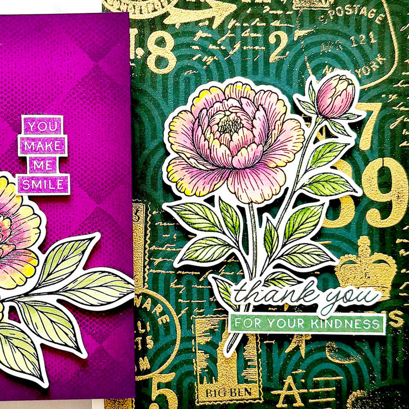 Load image into Gallery viewer, Ranger ink ranger • simon hurley create. stencils happy arches 3pcs