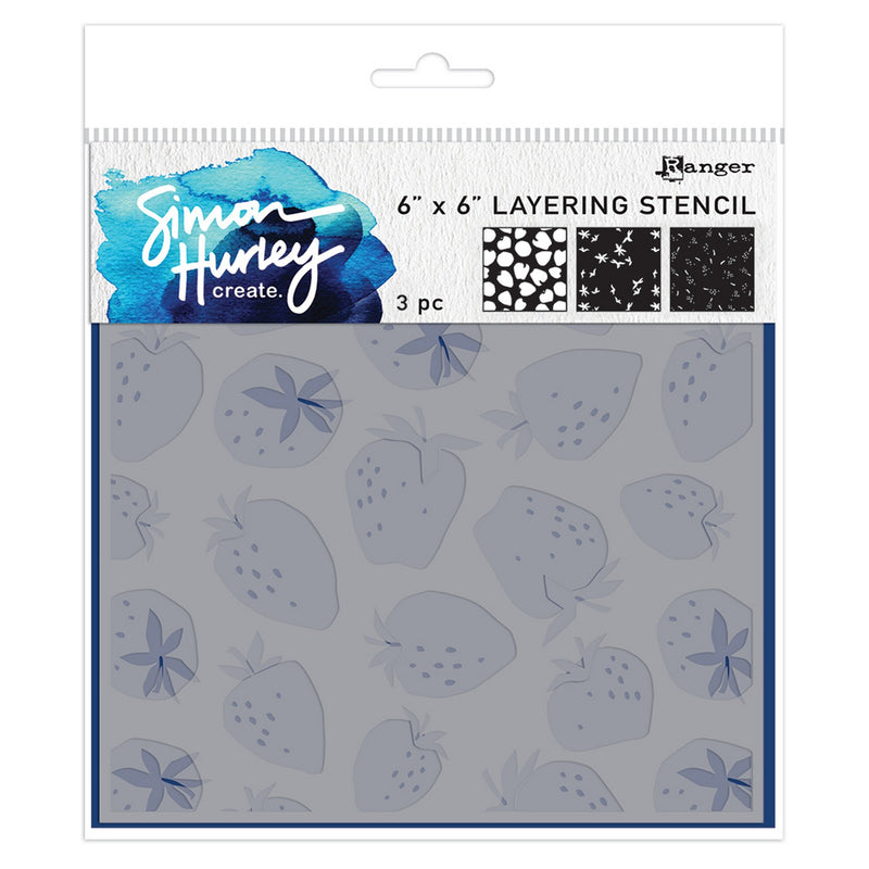 Load image into Gallery viewer, Ranger ink ranger • simon hurley create. stencils very berry 3 pieces