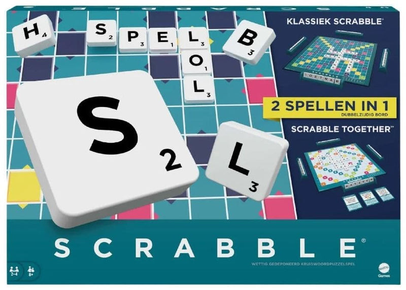 Load image into Gallery viewer, Mattel scrabble 2in1 bordspel