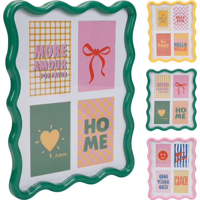 Load image into Gallery viewer, Home styling fotoframe wave 30x38cm 3 assorti