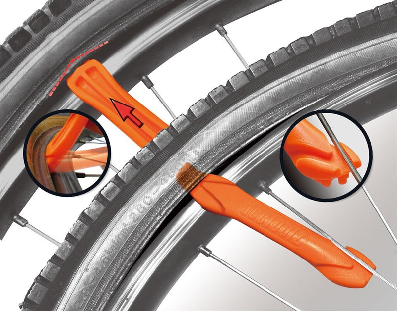 Load image into Gallery viewer, bandenafnemers oranje set van 3 stuks