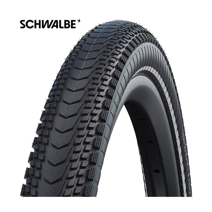 Load image into Gallery viewer, Vouwband Schwalbe Marathon Almotion 28 x 1.50 40-622 mm - zwart met reflectie