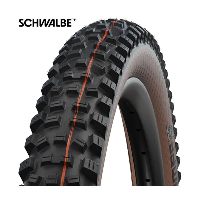 Load image into Gallery viewer, Vouwband Schwalbe Hans Dampf Super Trail 29 x 2.35 60-622 mm - bronze sidewall