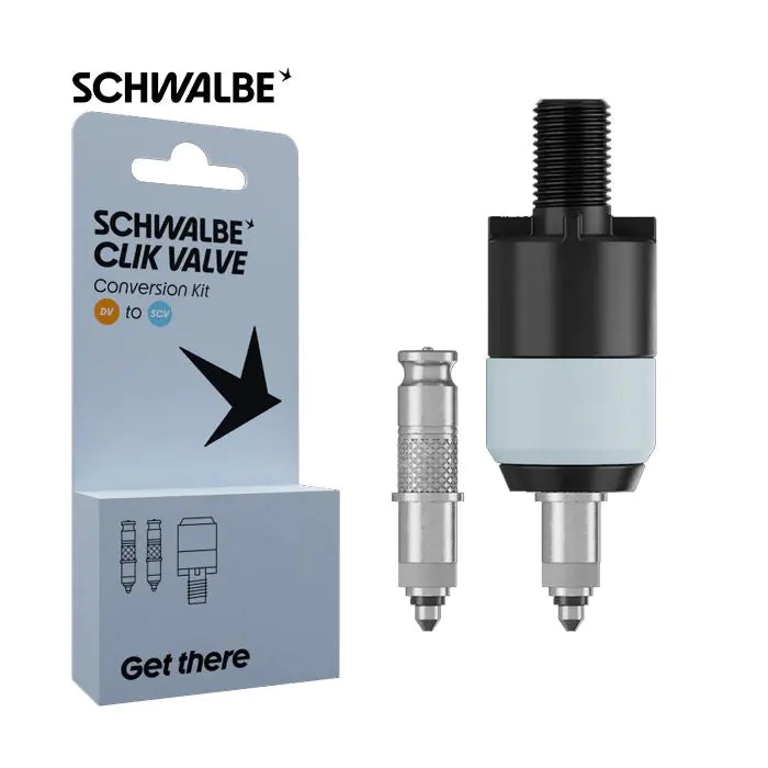 Load image into Gallery viewer, Schwalbe ventiel conversiekit clik dv-scv + pompkop adapter
