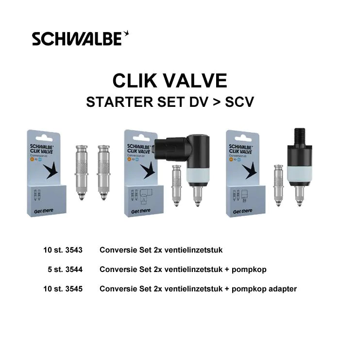 Load image into Gallery viewer, Schwalbe ventil clik valve valve clik valv starter kit dv