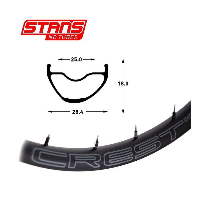 Afbeelding laden in galerijviewer, Stans stan's crest mk4 rim - 29'' - 32h - black gray