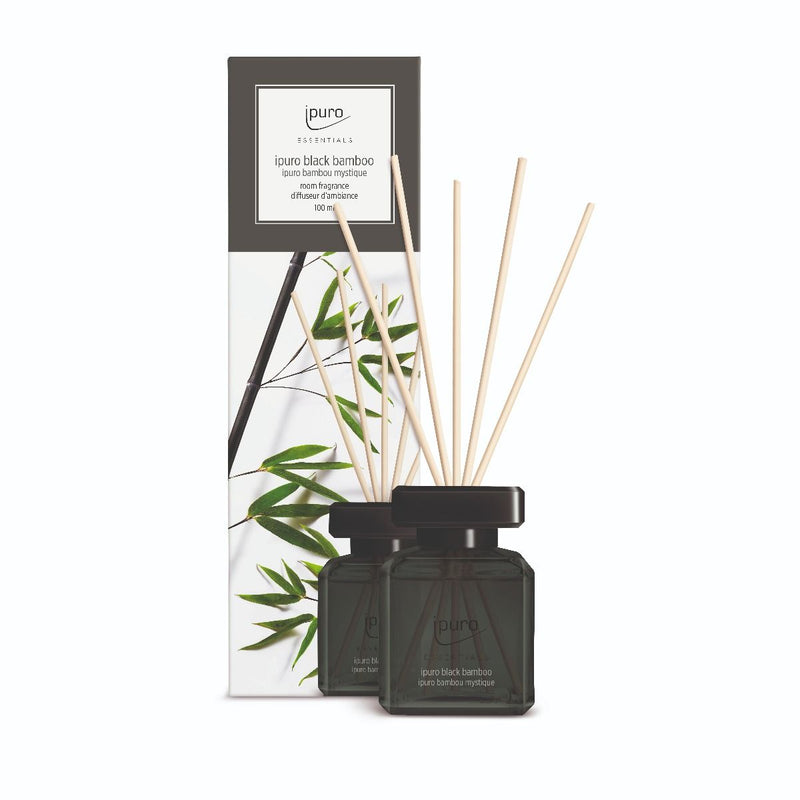 Load image into Gallery viewer, Ipuro geurdiffuser black bamboo 100 ml
