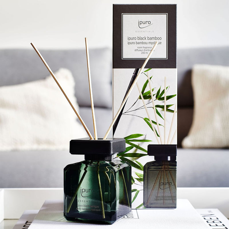 Load image into Gallery viewer, Ipuro geurdiffuser black bamboo 200 ml