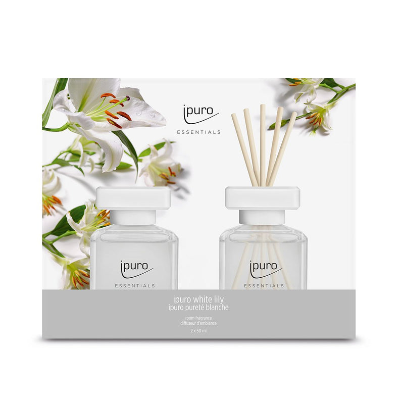 Load image into Gallery viewer, Ipuro geurdiffuser white lily 2 x 50 ml
