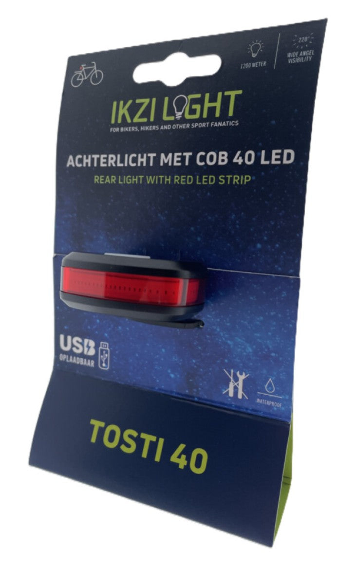Load image into Gallery viewer, Buzaglo ikzilight achterlicht tosti 40 cob led, usb-oplaadbaar