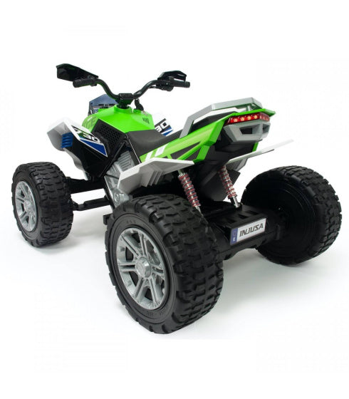 Load image into Gallery viewer, Injusa Elektrische kinderquad Rage 24V groen wit