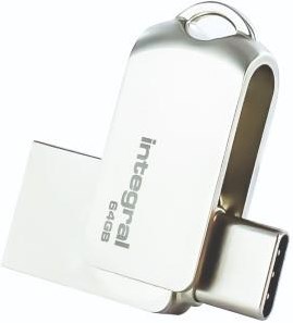 Load image into Gallery viewer, Enzo integral usb stick 64gb metal dual usb-c en usb 3.0 - 9500285
