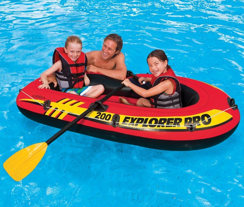 Load image into Gallery viewer, Intex Explorer 200 Set Mét peddels en pomp