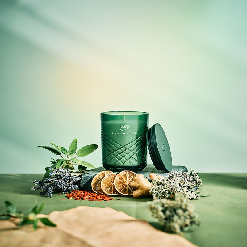 Load image into Gallery viewer, Ipuro geurkaars sage sublime 270gr