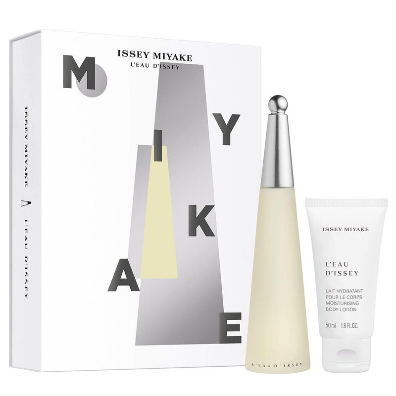 Load image into Gallery viewer, Issey miyake geschenkset l'eau d'issey femme eau de toilette spray 50ml + bodylotion 50ml dames