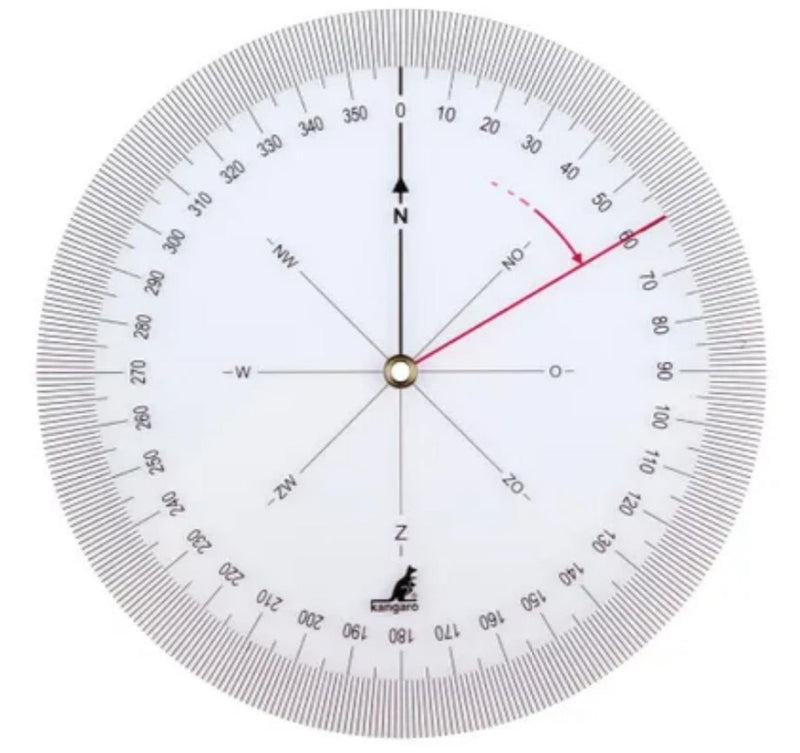 Load image into Gallery viewer, Kangaro koershoekmeter transparant