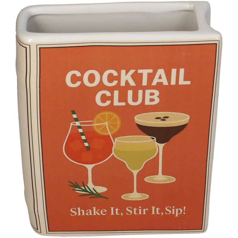 Afbeelding laden in galerijviewer, Kersten vaas book cocktail club dolomite orange 15x5.5x18cm