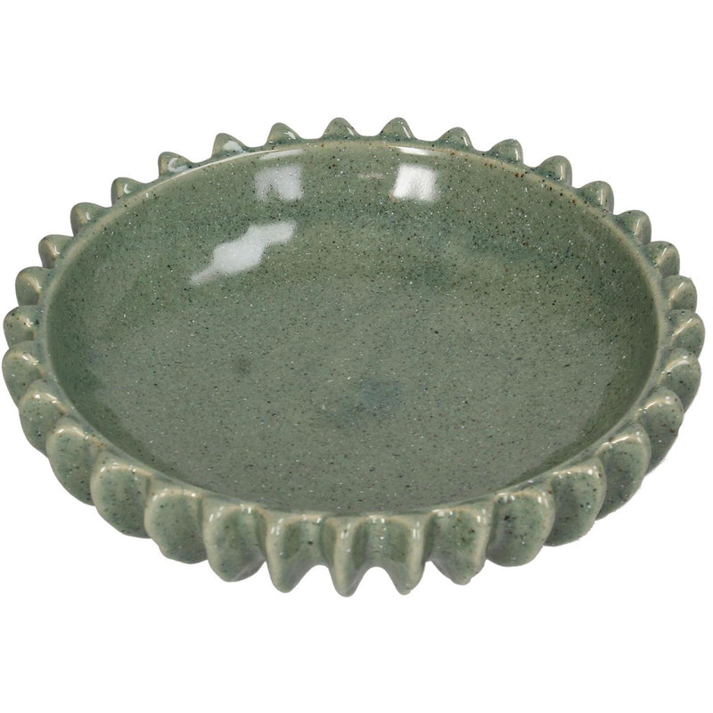 Afbeelding laden in galerijviewer, Kersten schaal keramiek green 20x20x5.5cm