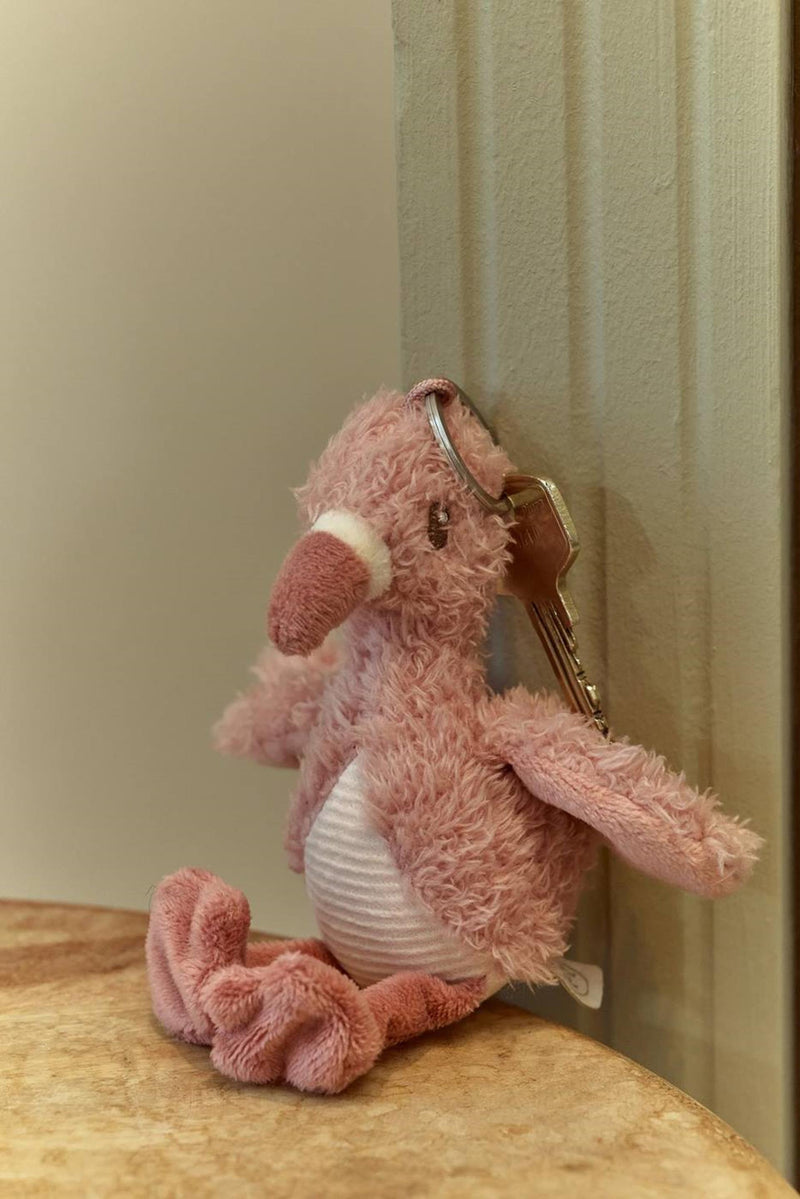 Afbeelding laden in galerijviewer, Little dutch safari friends sleutelhanger flamingo