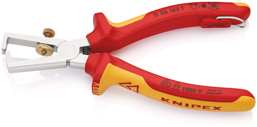 Load image into Gallery viewer, Knipex afstriptang met openingsveer | universeel | geïsoleerd | meercomponenten-omhulling - 11 06 160 t