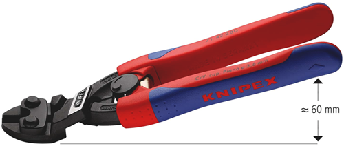 Load image into Gallery viewer, Knipex cobolt® compacte boutensnijtang | slanke meer-componentengrepen | zwart geatramenteerd | lengte 200 mm - 71 42 200