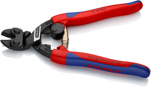 Load image into Gallery viewer, Knipex cobolt® compacte boutensnijtang | slanke meer-componentengrepen | zwart geatramenteerd | lengte 200 mm - 71 42 200
