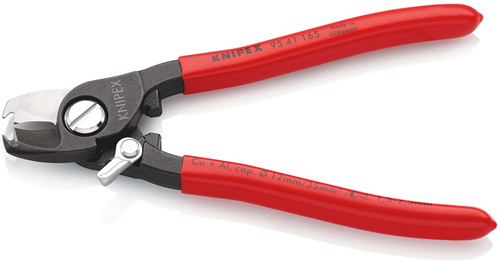 Load image into Gallery viewer, Knipex kabelschaar | kunststof bekleed | gebruineerd | lengte 165 mm - 95 41 165