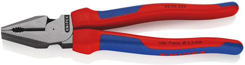 Load image into Gallery viewer, Knipex kracht-kombitang | meer-componentengrepen | zwart geatramenteerd | lengte 225 mm | zelfbedieningskaart blister - 02 02 225 sb