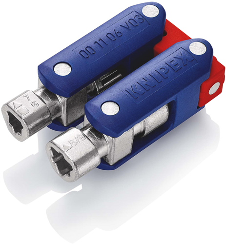 Load image into Gallery viewer, Knipex schakelkastsleutel doublejoint | lengte 62 mm | zelfbedieningskaart blister - 00 11 06 v03