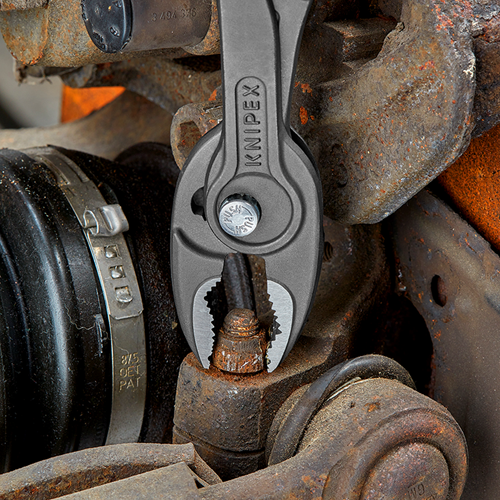 Load image into Gallery viewer, Knipex twingrip verstelbare grijptang | antislip kunststof bekleed | zwart geatramenteerd | lengte 200 mm | zelfbedieningskaart blister - 82 01 200 sb