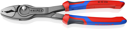 Load image into Gallery viewer, Knipex twingrip voor- en zijsnijtang | comfortgrepen | grijs geatramenteerd | lengte 250 mm - 82 02 250
