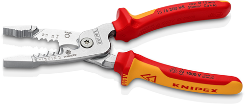Load image into Gallery viewer, Knipex wirestripper metrisch model | geïsoleerd | meer-componentengrepen | vde-getest - 13 76 200 me sb