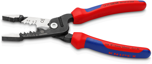 Load image into Gallery viewer, Knipex wirestripper metrisch model | meer-componentengrepen | zwart geatramenteerd | lengte 200 mm - 13 72 200 me sb