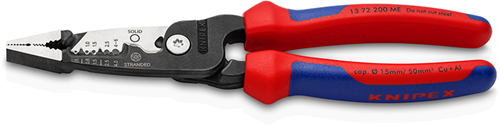 Load image into Gallery viewer, Knipex wirestripper metrisch model | meer-componentengrepen | zwart geatramenteerd | lengte 200 mm - 13 72 200 me sb