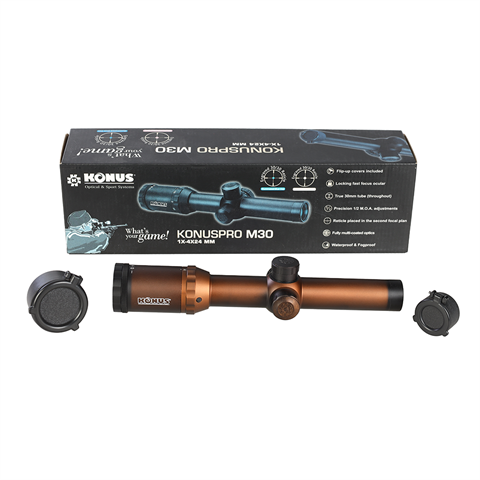 Load image into Gallery viewer, Konus Richtkijker Konuspro-M30 1-4x24 Met Verlicht Dradenkruis DEMO