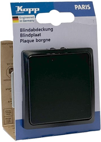 Load image into Gallery viewer, Enzo kopp paris mat zwart blindplaat - 4625250