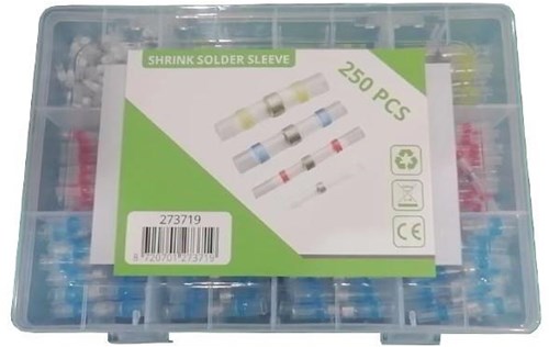 Afbeelding laden in galerijviewer, Enzo krimpkous soldeer connector 0.25-6mm set 250 delig - 4143124