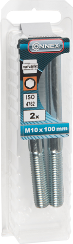 Load image into Gallery viewer, Connex binnenzeskantbout cy m10x100 * 2 vz - ky4121100