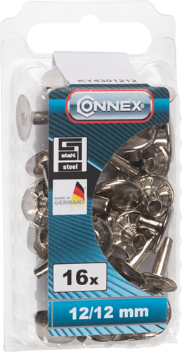 Load image into Gallery viewer, Connex lederrivet 12 12mm 16st ni - ky4301212