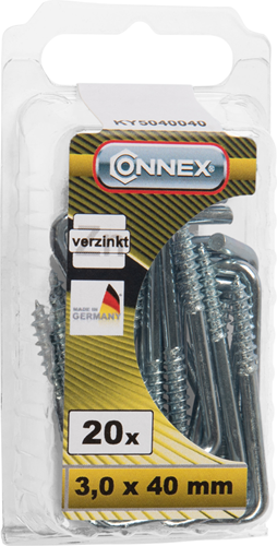 Afbeelding laden in galerijviewer, Connex kramschroef 3.0x40 20st vz - ky5040040