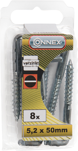 Load image into Gallery viewer, Connex kramschroef 5.2x50 gleuf 8st vz - ky5080050