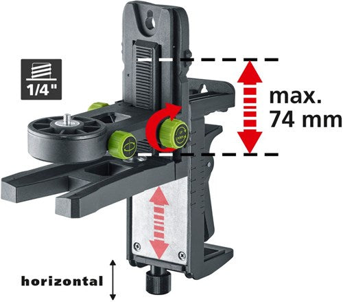 Load image into Gallery viewer, Laserliner crossgrip plus magnetische klem- en wandhouder - 036.22
