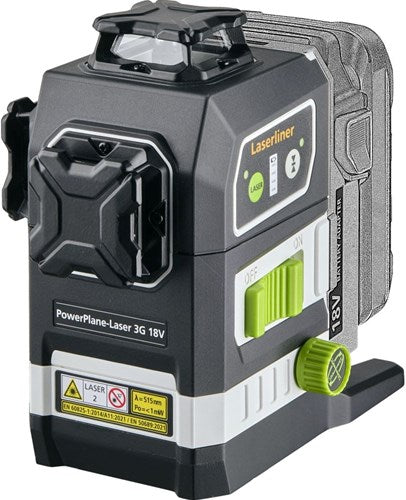 Load image into Gallery viewer, Laserliner powerplane-laser 3g multi-18v - geleverd met 7-delige poweradapterset 036.380.70 - 036.380l