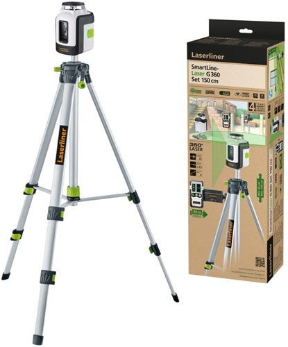 Load image into Gallery viewer, Laserliner smartline-laser g360 lijnlaser rx set 150 cm - 081.118e