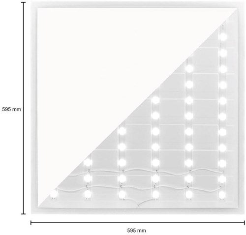Afbeelding laden in galerijviewer, Enzo led backlit paneel wit 60x60cm 36w 4500lm tri-white - 5016200